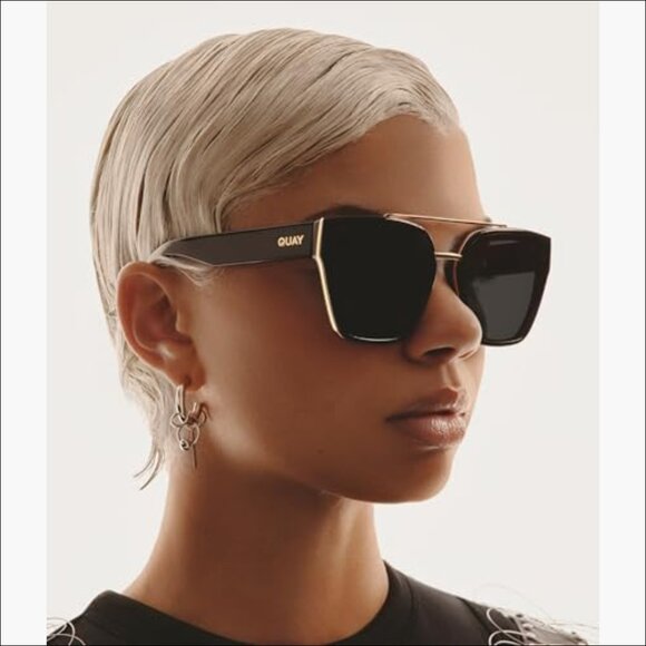 Oversized Square Sunglasses with UV Protected Lenses main image 4
